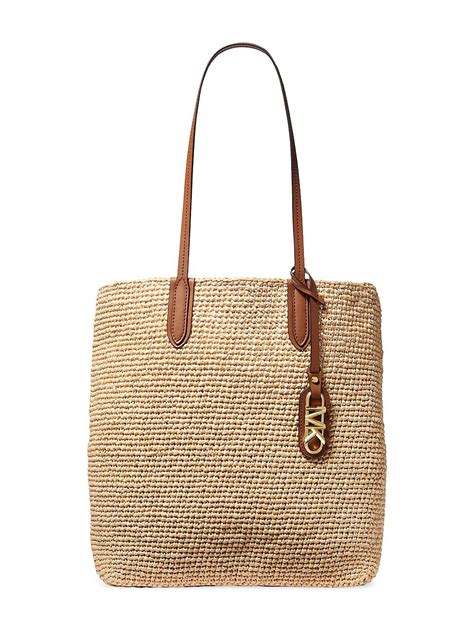 raffia tote michael kors